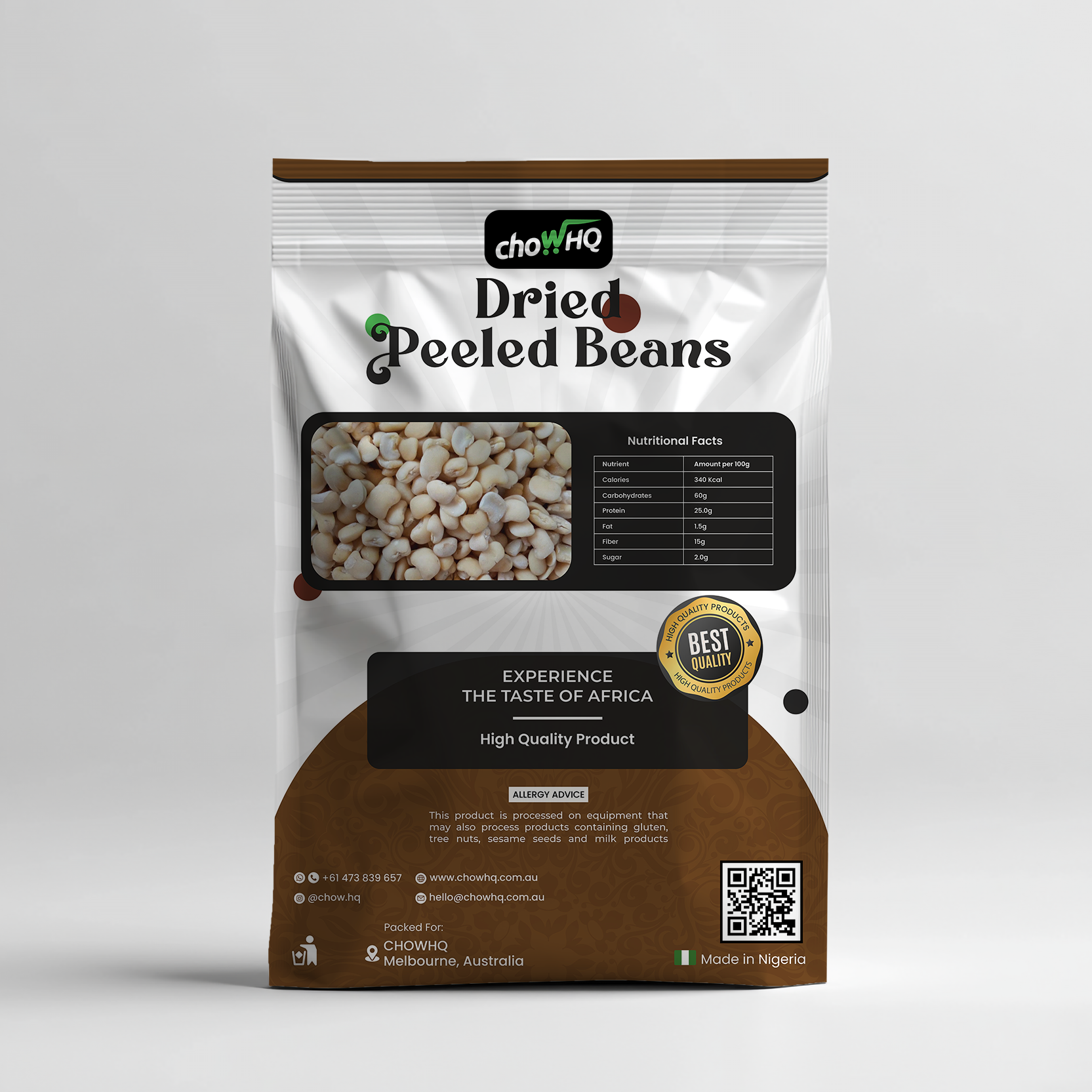 Peeled Beans - 1kg