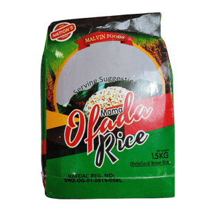 Ofada Rice - Malvin Foods (1.5kg)