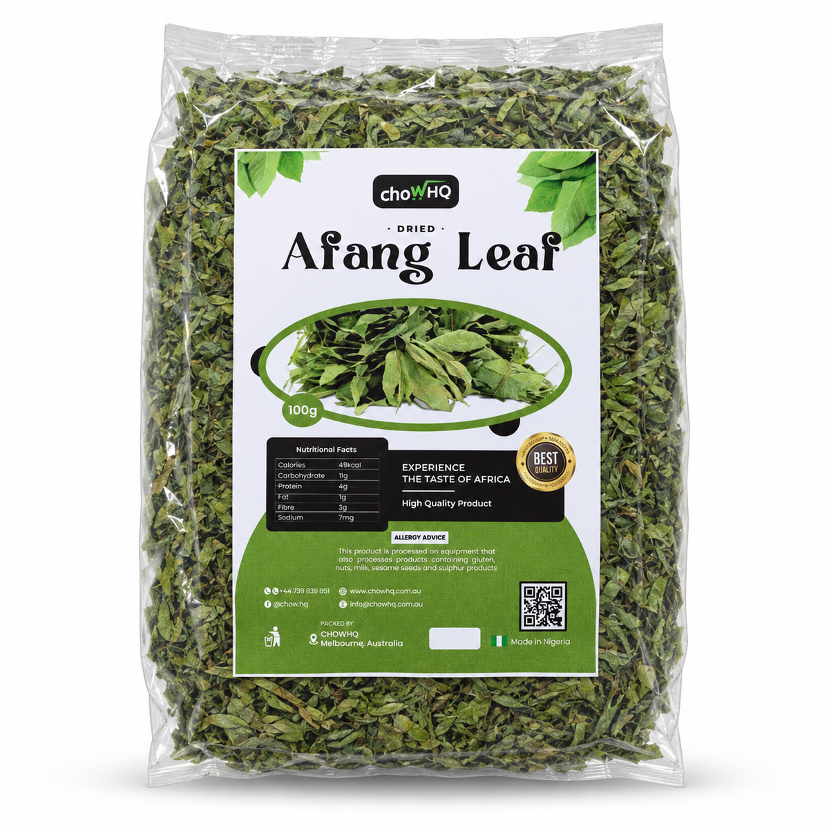 ChowHQ Dried Afang Leaves 100g