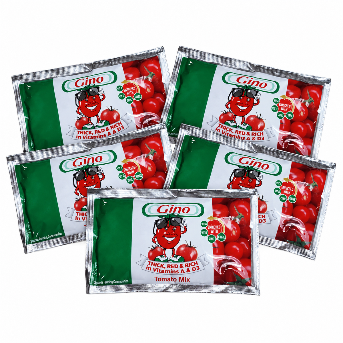 Gino Tomato Paste - 5 sachets