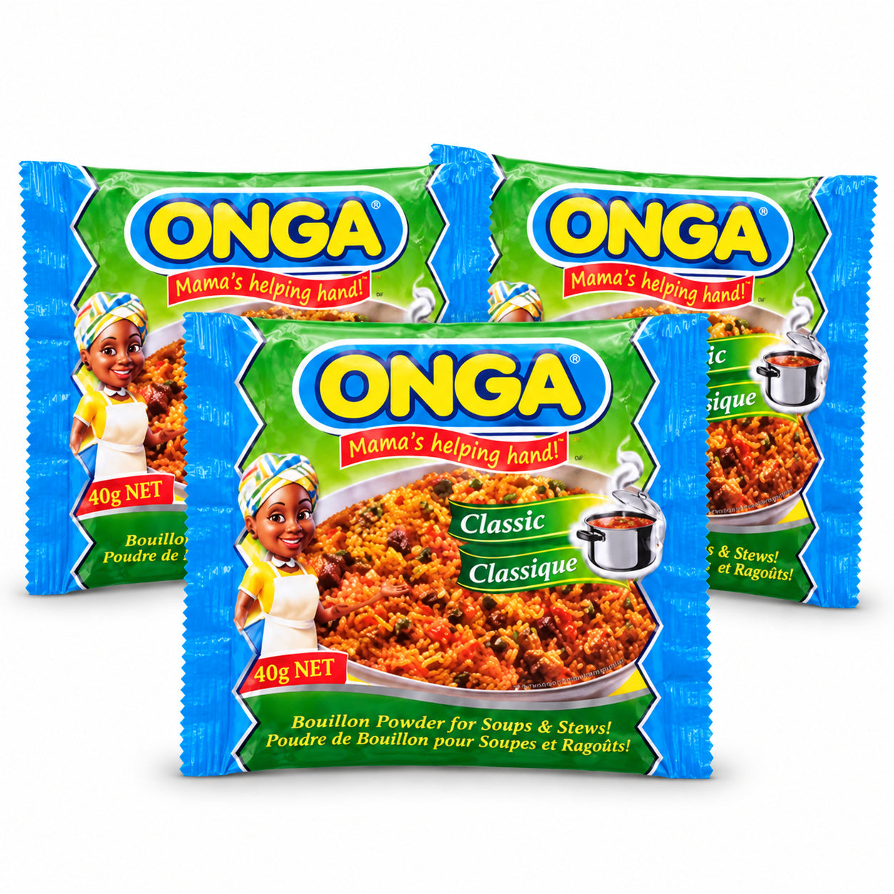 Onga Classic Seasoning 40g pack of 3 sachets